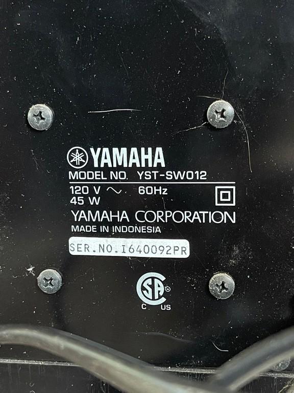 Yamaha Model # YST-SW012 Powered Subwoofer