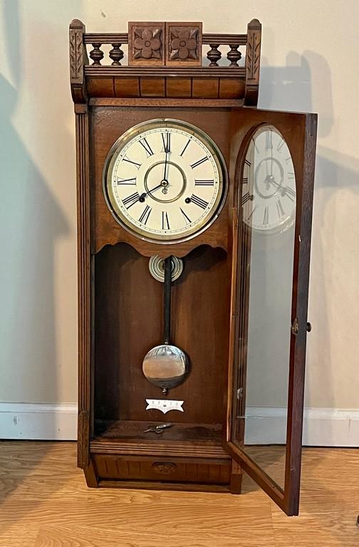 Wall Clock with Pendulum