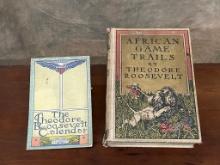 1927 Theodore Roosevelt Calendar & African Game Trails Book
