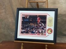 Highland Mint Micheal Jordan Limited Edition Of 500 Photograph & Coin Set