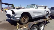 1958 Chevy Corvette Rolling Chasis, Incomplete Build