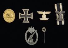 WWII STYLE GERMAN MEDALS & BADGES.