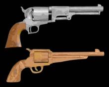 TWO LARGE MODEL REVOLVERS, COLT DRAGOON &