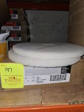 3m 16" White Buff Pads