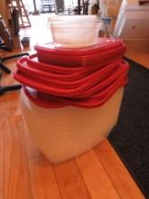 (17) Rubbermaid Storage Containers w/ Lids