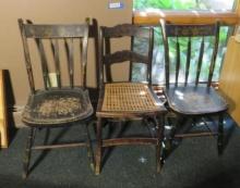 (3) Antique Chairs