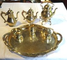 (7) Piece Gorham Sterling Silver Tea & Coffee Service