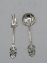 (2) TH. Marthinsen Sterling Silver Flatware Articles
