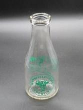 Mansfield Dairy 1qt. Glass Milk Jar