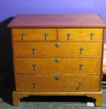 Custom William & Mary Style 5-Drawer Chest