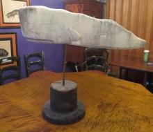 Wood Whale Weathervane