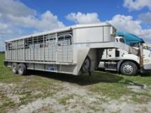 24' Gooseneck Stock Trailer