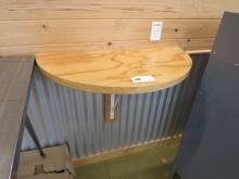 NEW 36" X 18" ROUNDED WALL-MOUNT CAFE TABLETOPS
