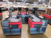 NEW 2019 MODEL 10.5FT KILLION KCU3500 CHECKOUTS WITH SHARED REGISTER STAND