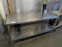 6FT STAINLESS STEEL TABLE