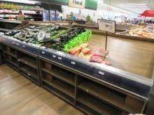 2022 6FT MARCO SLANT PRODUCE DISPLAY TABLES - FRONT SHELVING INCLUDED