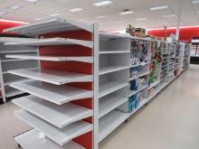 2022 MADIX GONDOLA SHELVING 72IN TALL 20/22 - 40FT RUN W/4FT END CAPS - SOLD BY THE FOOT