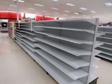 2022 MADIX GONDOLA SHELVING 72IN TALL 20/22 - 40FT RUN W/4FT END CAP - SOLD BY THE FOOT