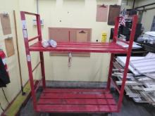 RED 24X55 ALUMINUM COOLER CART