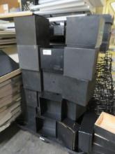 BLACK DISPLAY CUBES - ONE LOT