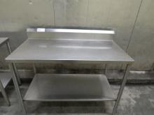 4FT STAINLESS STEEL TABLE - 24IN DEEP