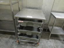 25X29 S/STEEL CART WITH SEAFOOD LUGS