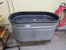 50-INCH ROLLING ICE-DOWN TUB WITH DRAIN