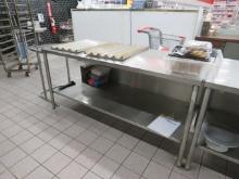 6FT X 30INCH STAINLESS STEEL TABLE