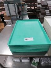 GREEN PLASTIC TRAYS - 18X26