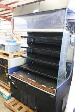 R & D FIXTURES 4' OPEN AIR SELF CONTAINED MULTI-SHELF REFRIGERATED MERCHANDISER