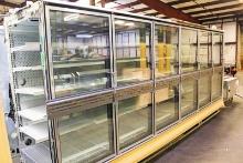 HILLPHOENIX 0RZ6 FREEZER DOORS W/ RIGHT END CAP 2012 - BY THE DOOR