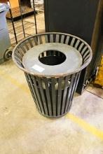 OUTDOOR TRASH RECEPTACLE