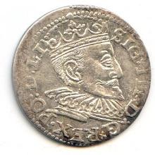 Latvia/Riga 1595 silver 3 grossus AU