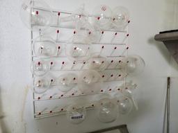 Lab glass and rack