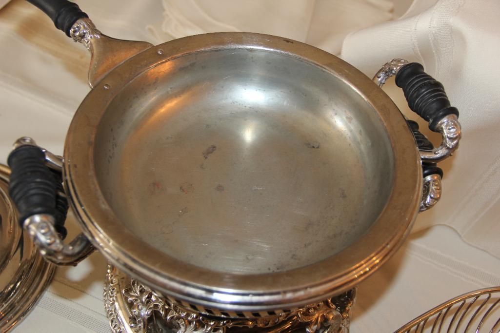 Silver-Color Heated Server and Basket