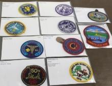 10 Mixed BSA Regional Camp and Council Patches