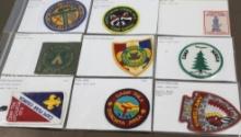 9 BSA Camp Patches of Different Sylas and Ages