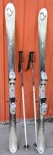 K2 One Luv Skis with Scott Poles