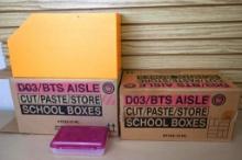 Twenty Four Cut/ Paste/ Store School Boxes