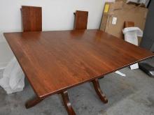 Superb Cherry Wood Rectangle Table with 3 Leaves