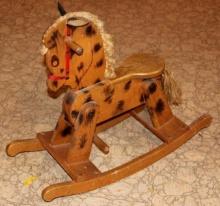 Child's Wood Rocking Horse