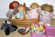 Cabbage Patch Dolls and Miniatures and Pound Puppies