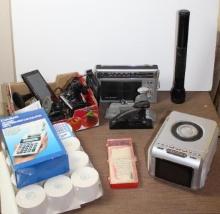 GE Radio, Large Mag Lite, Garmin GPS Devices, and More Office Supplies