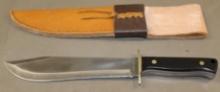 Excellent Schrade Bowie Knife in Leather Sheath