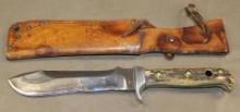Pre-1964 White Hunter Knife in Sheath