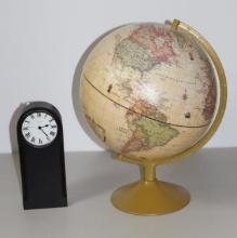 Standard Size Globe and Office Clock