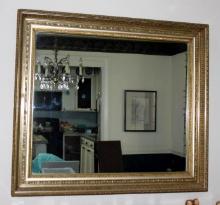 Exquisite Antique Gold Framed Mirror