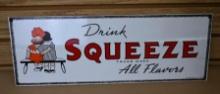 Ande Rooney Drink Squeeze Porcelain Sign