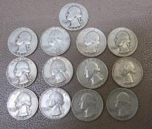 Pre 1965 Washington Silver Quarter Coins