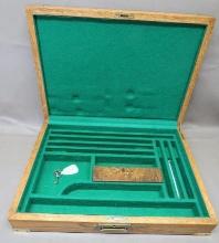 Fitted Hardwood Display Case for Thompson Center Contender Pistols